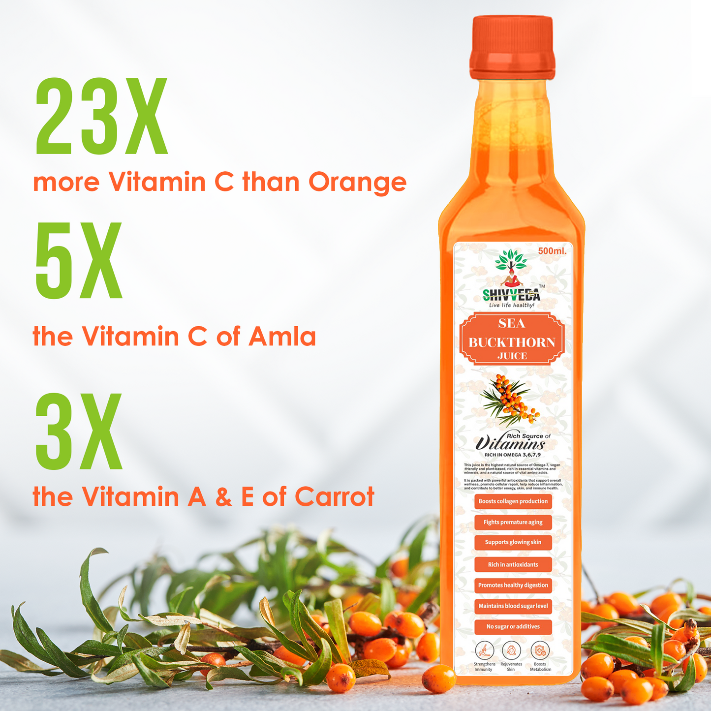 This natural immunity booster is rich in essential nutrients such as Vitamin C, Vitamin A, Vitamin E