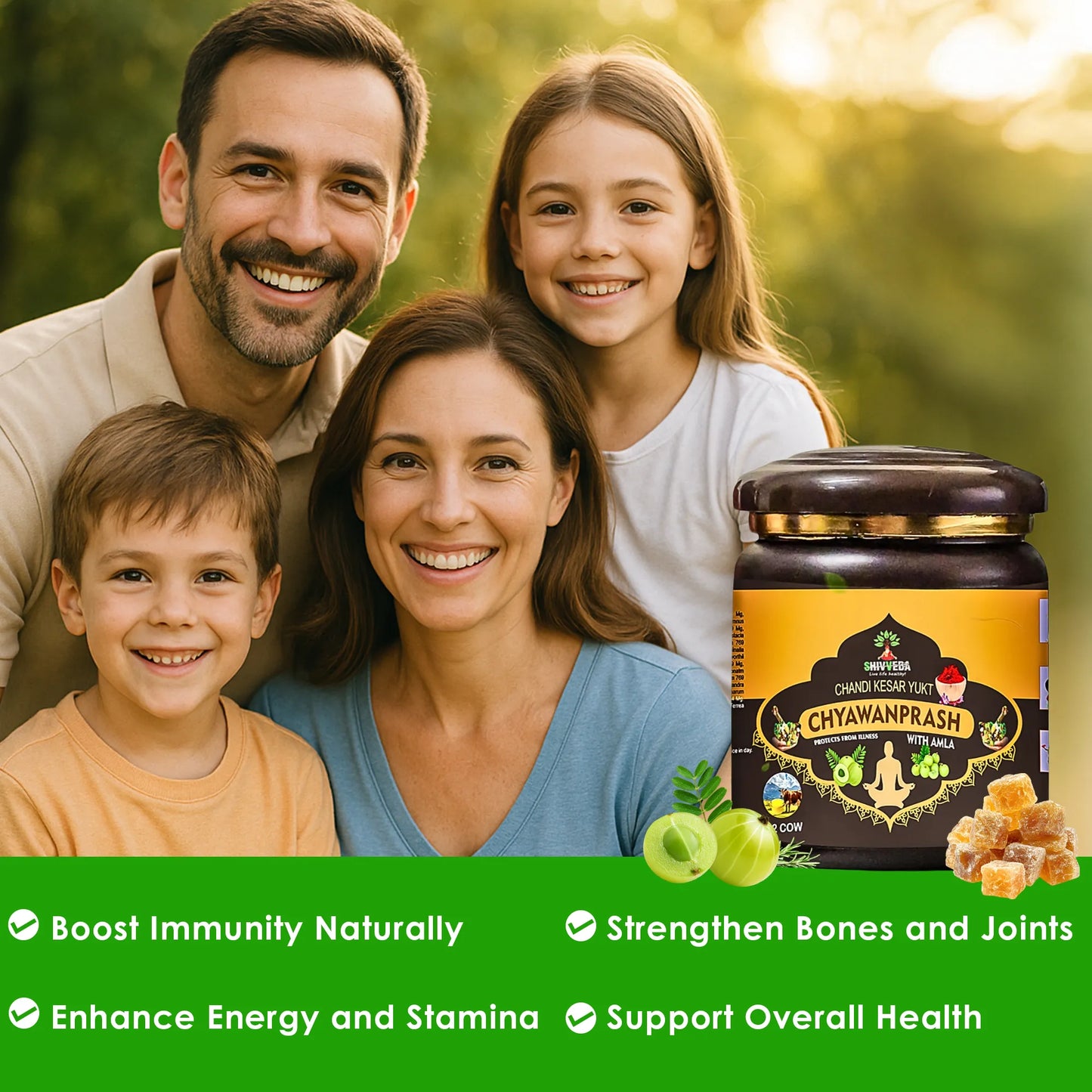 Boost Immunity Naturally with Shivveda Chandi Kesar Yukt Chyawanprash – Enriched with Amla & Saffron