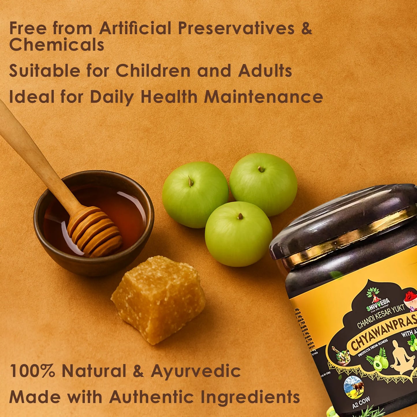 Boost Immunity Naturally with Shivveda Chandi Kesar Yukt Chyawanprash – Enriched with Amla & Saffron