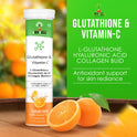 Shivveda Glutathione & Vitamin-C Effervescent Tablets - Best Glutathione & Vitamin-C Tablets for Glowing Skin