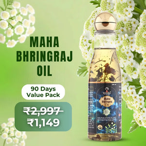 Maha Bhringraj Hair Oil - Ayurvedic Solution for Hair Fall, Hair Growth, and Scalp Nourishment