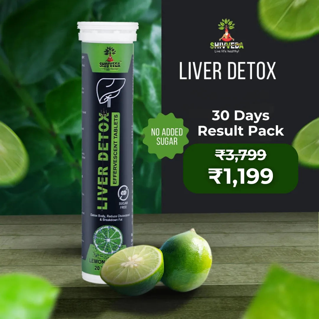 Shivveda Liver Detox Effervescent Tablets – Your Natural Path to a Healthier Liver