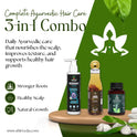 Shivveda Hair Care Combo | Rosemary Shampoo, Kesh Power Oil & Hair Wellness Capsules | Ayurvedic Solution for Stronger, Healthier Hair