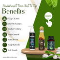 Shivveda Hair Care Combo | Rosemary Shampoo, Kesh Power Oil & Hair Wellness Capsules | Ayurvedic Solution for Stronger, Healthier Hair