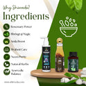 Shivveda Hair Care Combo | Rosemary Shampoo, Kesh Power Oil & Hair Wellness Capsules | Ayurvedic Solution for Stronger, Healthier Hair