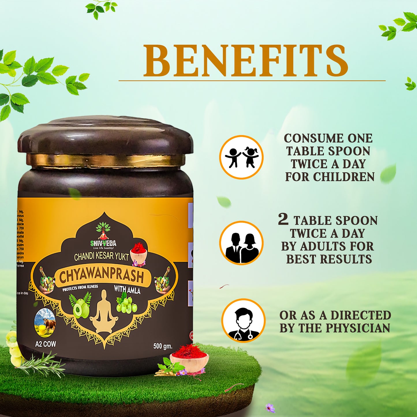 Boost Immunity Naturally with Shivveda Chandi Kesar Yukt Chyawanprash – Enriched with Amla & Saffron