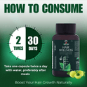 This Ayurvedic hair supplement activates hair follicles and stimulates growth by improving blood flow to the scalp.