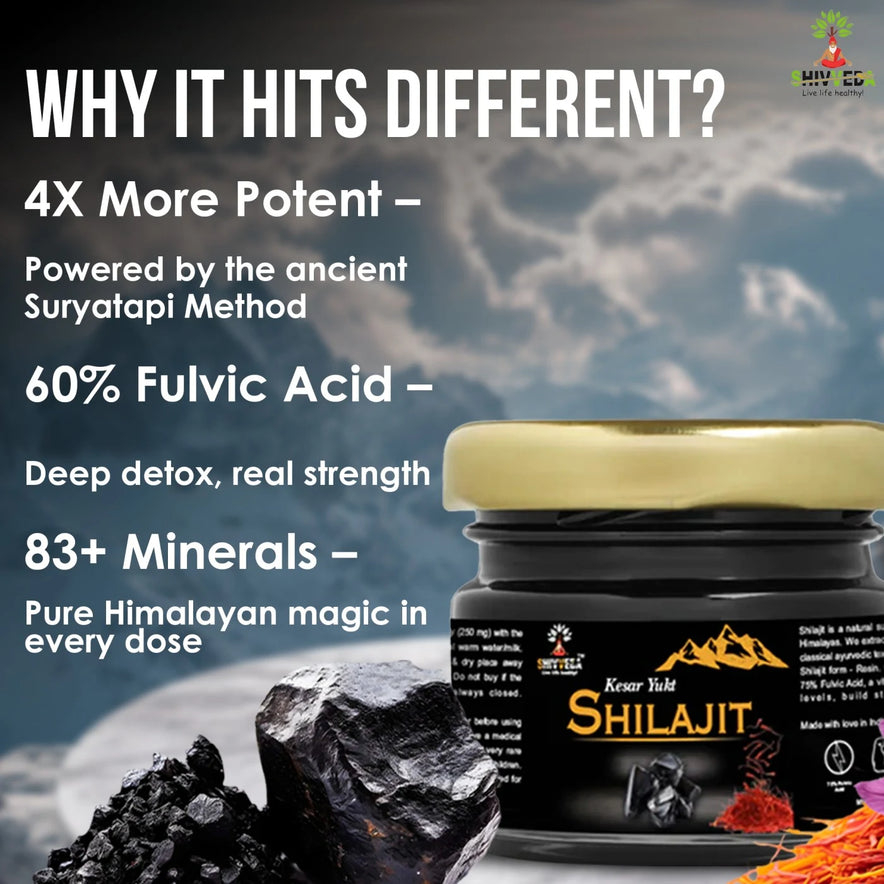 Kesar Yukt Shilajit – Pure Himalayan Energy & Vitality Boost with Saffron