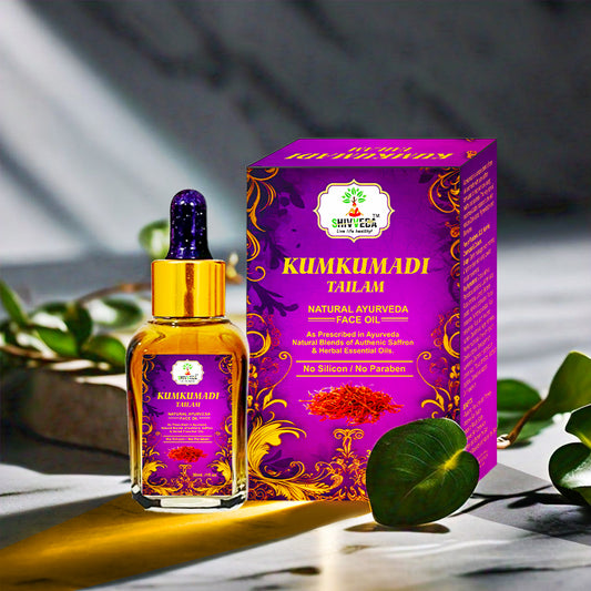 Kumkumadi Tailam - Natural Ayurvedic Face Oil for Radiant Skin | No Silicon, No Paraben