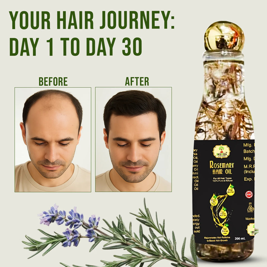 Rosemary Hair Oil Ayurveda - Natural Hair Growth & Scalp Nourishment