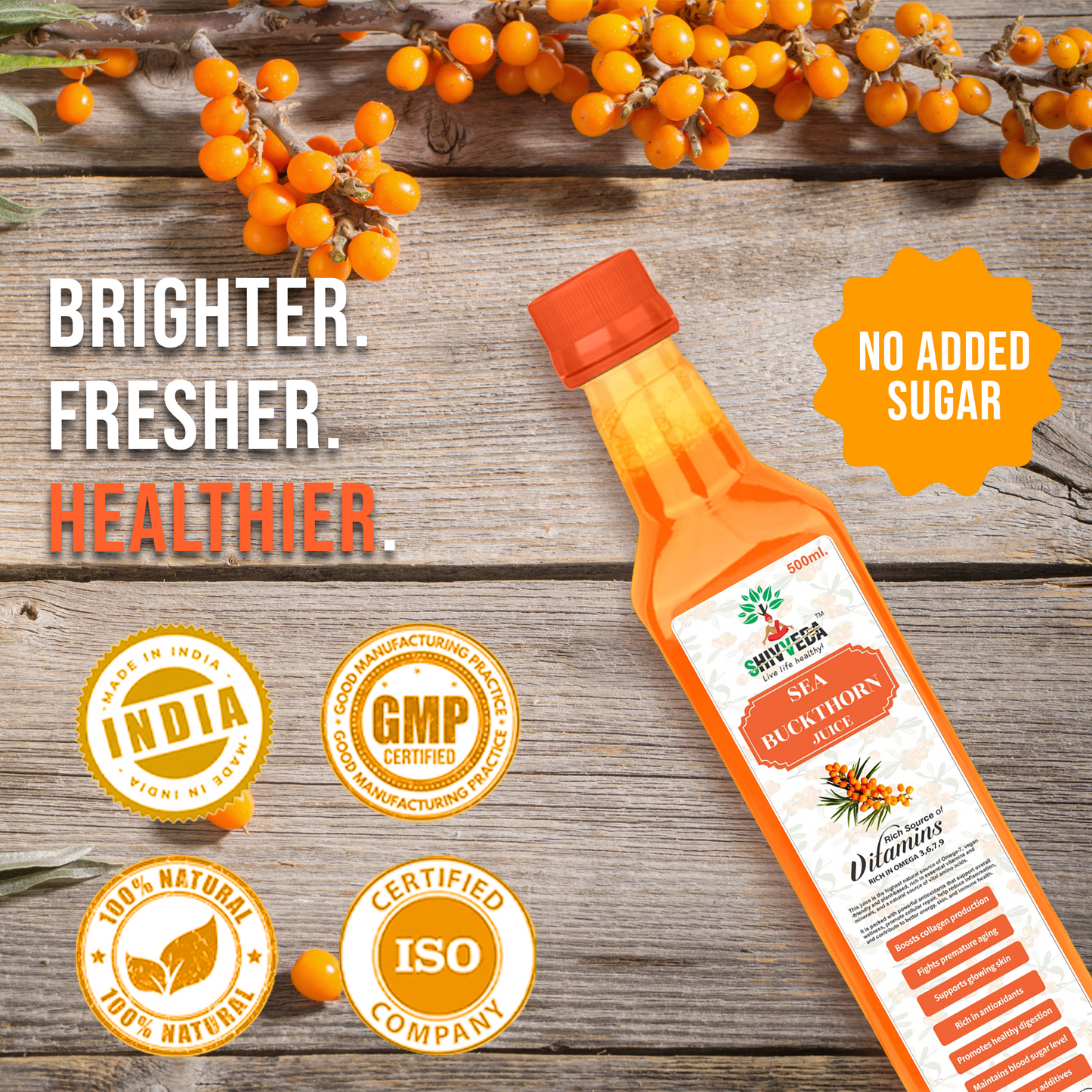 Our juice contains no added sugar, no preservatives, and no artificial colors or flavors, making it safe for regular consumption.