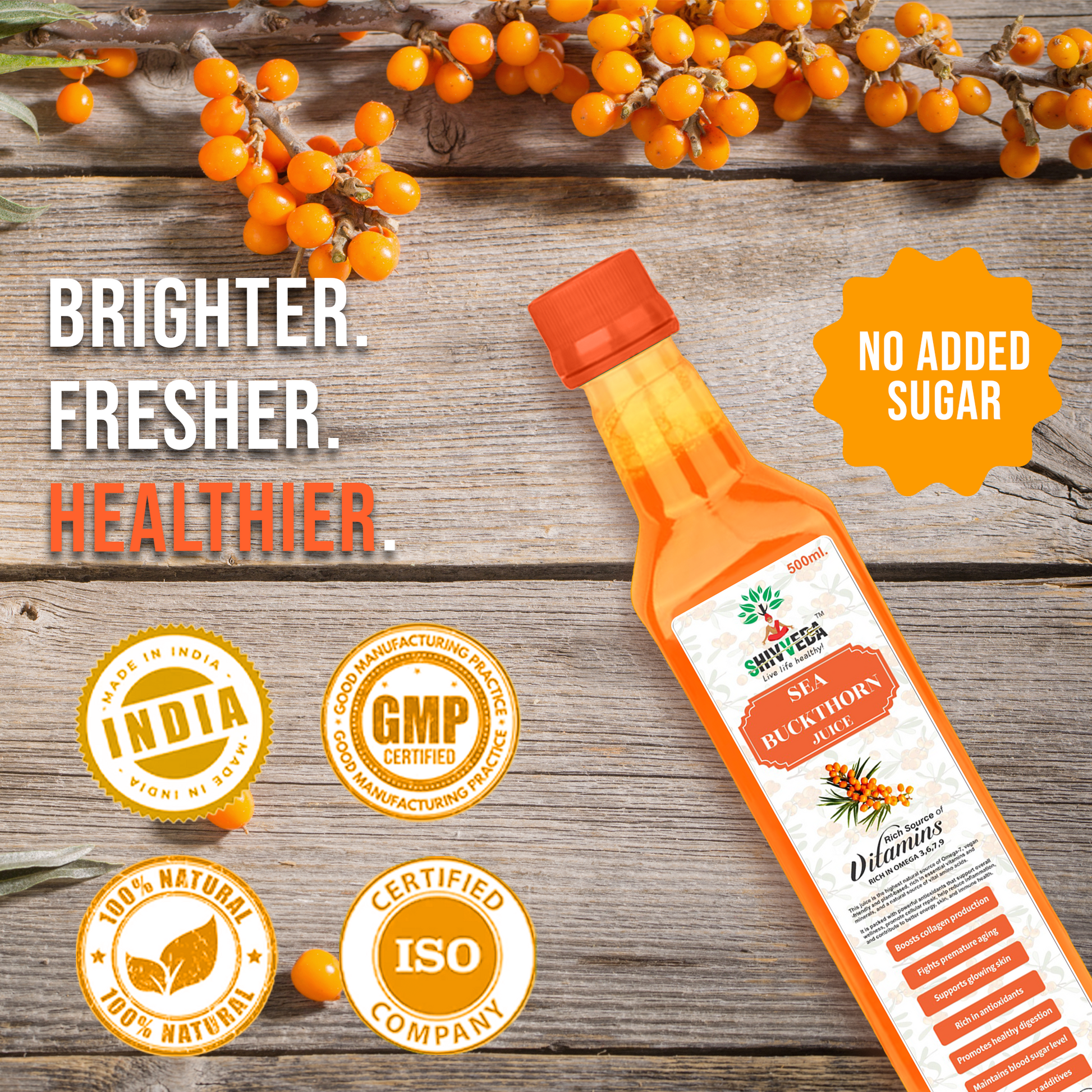 Our juice contains no added sugar, no preservatives, and no artificial colors or flavors, making it safe for regular consumption.