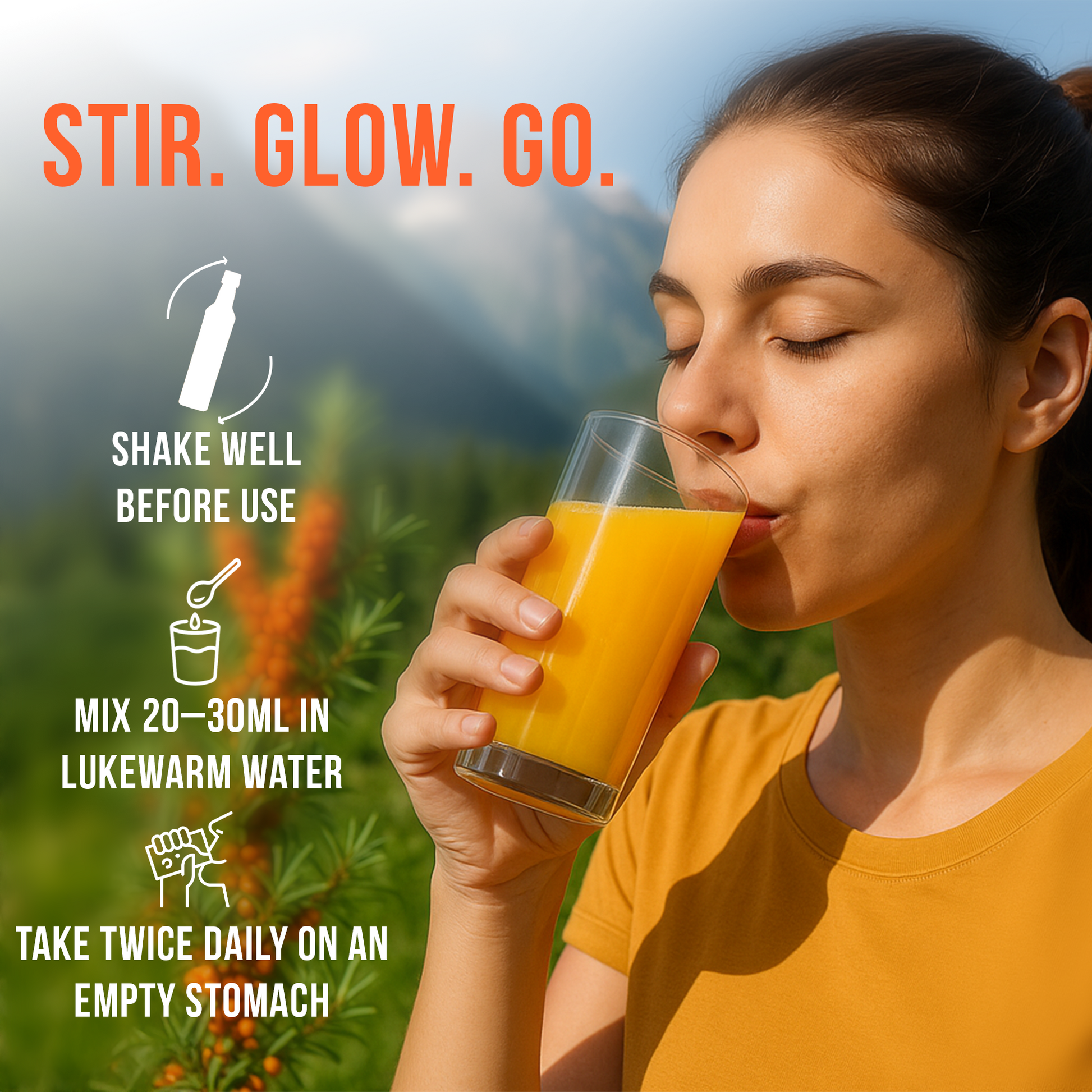 This superfruit juice is designed to support overall health, enhance skin glow, and aid digestive wellness.