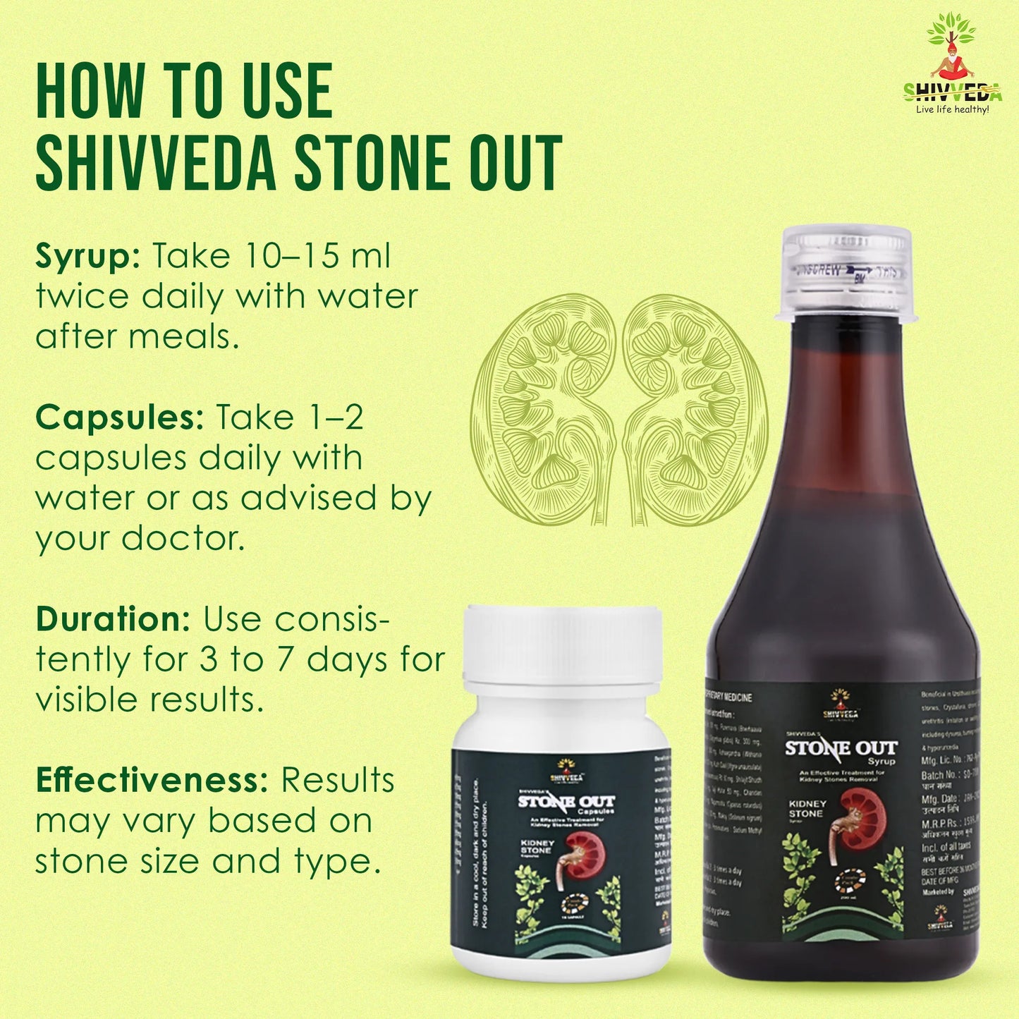 Shivveda Stone Out – Natural Relief for Kidney Stones (3-Day Fast Result)