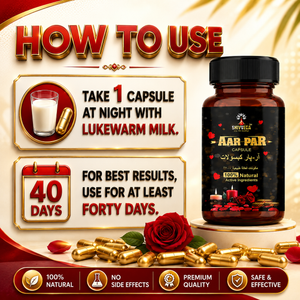 Aar-Par Energy Booster 20 Capsules – 100% Natural Ayurvedic Energy Supplement | Shivveda Ayurveda