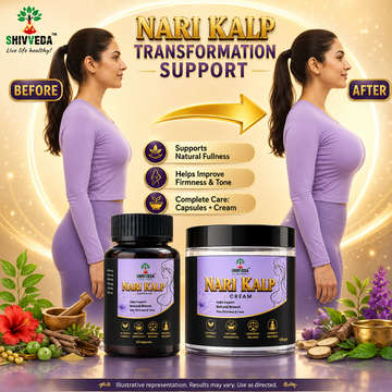 Shivveda Nari Kalp Kit for Women's Wellness, Energy & Vitality - 100% Ayurvedic Formula
